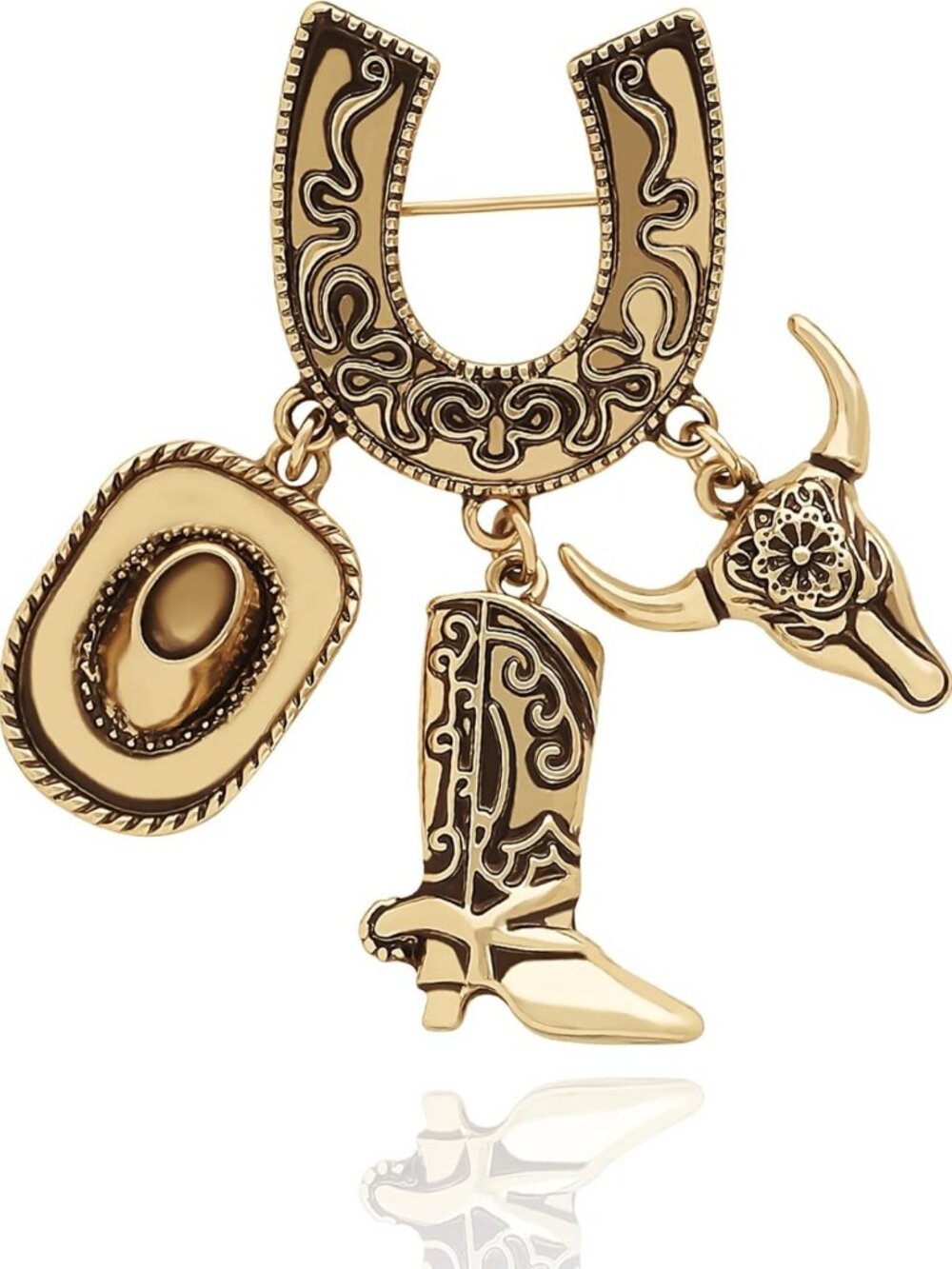 Elegant Silver or Gold-Tone Women's Brooch - Stylish Accessory for Any Outfit